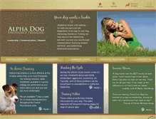 Tablet Screenshot of alphadogobediencetraining.net